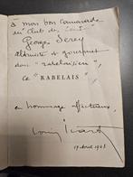 Signé ; Louis Icart - Rabelais [envoi autographe signé de