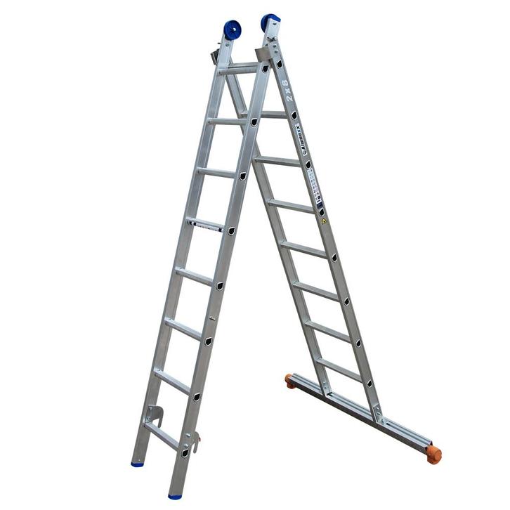 Alumexx XD ladder 2-delig, Doe-het-zelf en Verbouw, Ladders en Trappen, Ladder, Nieuw, Verzenden