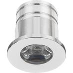 LED Mini Spot Dimbaar - 3W - Zilver - Aluminium - Ø31mm, Huis en Inrichting, Lampen | Spots, Metaal of Aluminium, Nieuw, Ophalen of Verzenden