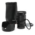 Sony E 18-105mm F/4.0 G OSS PZ + zonnekap Zoomlens, Nieuw