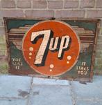 7Up Vintage Metalen Bord - 68 x 49cm - Origineel, Ophalen, Gebruikt