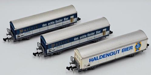 Roco N - 2326F, 2326D - Modeltrein goederenwagon (3) - Drie, Hobby en Vrije tijd, Modeltreinen | N-Spoor