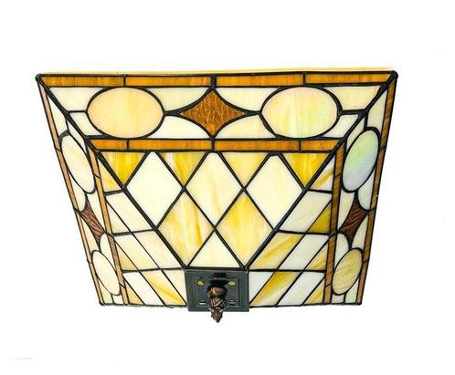 Plafondlamp - Glas, Antiek en Kunst, Curiosa en Brocante