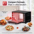 2dekans | TurboTronic EV45 Vrijstaande Oven - 45L - Zwart, Witgoed en Apparatuur, Ovens, Ophalen of Verzenden, Zo goed als nieuw