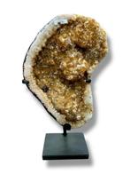 Huge piece of high quality Citrine on Iron base - Free