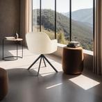 Lona fluwelen draaistoel met dikke vulling - crème/zwart, Se, Verzenden, Nieuw