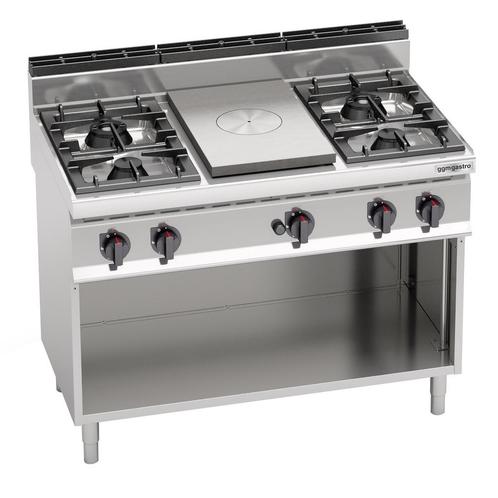 GGM Gastro | Gloeiplaat & Gasfornius - 28 kW - 4-pits |, Zakelijke goederen, Horeca | Overige, Verzenden