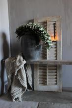 Smalle groene toef met wit Gipskruid, Huis en Inrichting, Woonaccessoires | Kransen, Ophalen of Verzenden, Nieuw