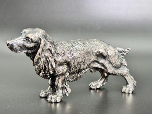 Figuur - Figura del perro en plata 915 - .915 zilver, Antiek en Kunst, Antiek | Goud en Zilver