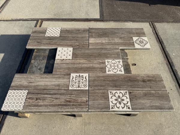 Veiling - 20,48 M2 Gecoate Tegel Houtlook 40x80x4 Cm, Tuin en Terras, Tegels en Klinkers