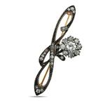 Broche - 14 karaat Imperial Russian 56K Rose Gold & 1.02ct