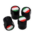 TT-products ventieldoppen aluminium Italiaanse vlag zwart 4, Ophalen of Verzenden, Nieuw