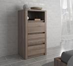 Commode Monaco - Truffel eiken - 50 cm, Huis en Inrichting, Verzenden, Nieuw, 50 tot 100 cm, Landelijk