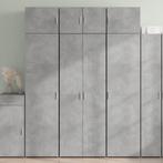 vidaXL buffetkast 70x42,5x185 cm bewerkt hout betongrijs, Minder dan 50 cm, Verzenden, Nieuw, Minder dan 100 cm