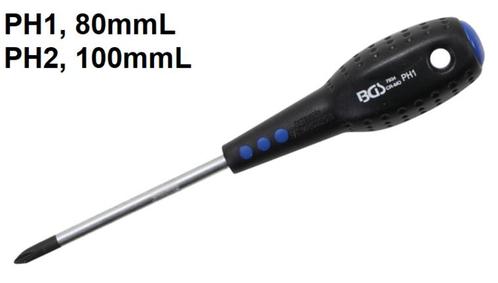 Bgs Technic Schroevendraaier, ph   1x80 mm, Auto diversen, Autogereedschap, Verzenden
