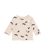 HEMA Takkie en Siepie newborn T-shirt rib ecru, Verzenden, Nieuw