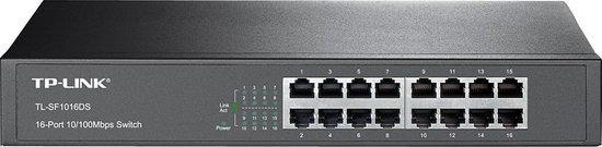TP-Link TL-SF1016DS - Netwerk Switch - Unmanaged, Computers en Software, Netwerk switches, Verzenden