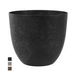 Artstone Bola Pot   Zwart 33cm, Huis en Inrichting, Woonaccessoires | Vazen, Nieuw, Verzenden