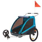 Te huur: Thule Coaster XT fietskar en wandelwagen in één, Fietsen en Brommers, Fietsaccessoires | Aanhangers en Karren, Opvouwbaar