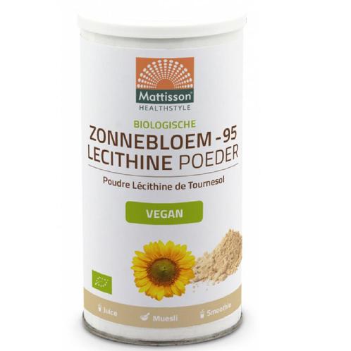 Mattisson Zonnebloem Lecithine Poeder Biologisch 180g, Hobby en Vrije tijd, Taarten en Cupcakes maken, Nieuw, Verzenden