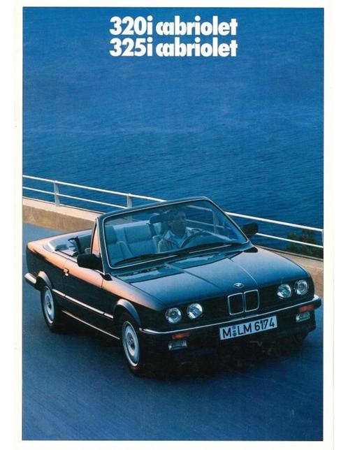 1987 BMW 3 SERIE CABRIO BROCHURE FRANS, Boeken, Auto's | Folders en Tijdschriften, BMW