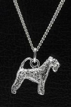 Zilveren Irish blue terrier met staart ketting hanger - g..., Verzenden, Nieuw