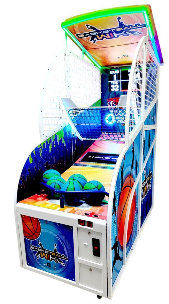 licht gebruikte basketgame van WIK met groot scherm, Verzamelen, Automaten | Overige, Zo goed als nieuw, Ophalen of Verzenden