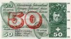 Suisse Schweiz Pick 47 50 Franken 04/10/1957, Postzegels en Munten, Bankbiljetten | Europa | Niet-Eurobiljetten, Verzenden