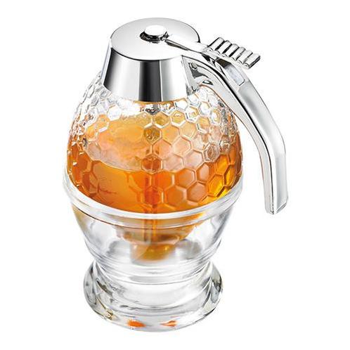 Honingdispenser | Kunststof/Glas | Hygiënisch Doseersysteem, Zakelijke goederen, Horeca | Keukenapparatuur, Nieuw in verpakking