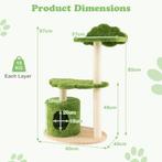 2dekans | coast Kattenboom - ktabpaal - 97 cm - groen, Dieren en Toebehoren, Katten-accessoires, Ophalen of Verzenden, Zo goed als nieuw