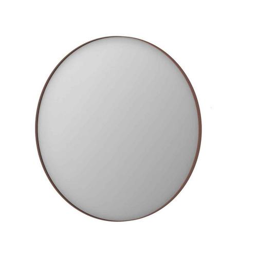 INK SP15 Spiegel Rond Geborsteld Koper Aluminium Kader 100 x, Doe-het-zelf en Verbouw, Sanitair, Bad, Nieuw, Ophalen of Verzenden