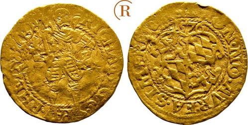 Dukat goud Simmern 1576 Pfalz Simmern: Richard, 1569-1598:, Postzegels en Munten, Munten | Europa | Niet-Euromunten, Verzenden