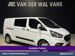 Ford Transit Custom | 2.0 TDCI 131pk L2H1 Dubbele Cabine, Auto's, Gebruikt, Euro 6, Wit, Dealer onderhouden