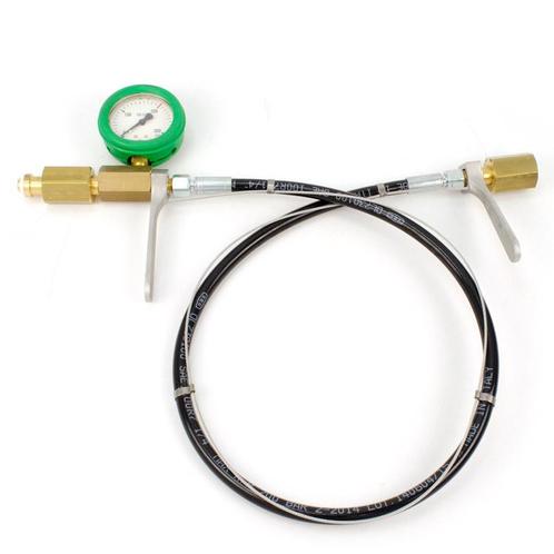 Overvulslang 1mtr RU3 met manometer t.b.v. vullen gasfles, Doe-het-zelf en Verbouw, Gereedschap | Machine-onderdelen en Toebehoren
