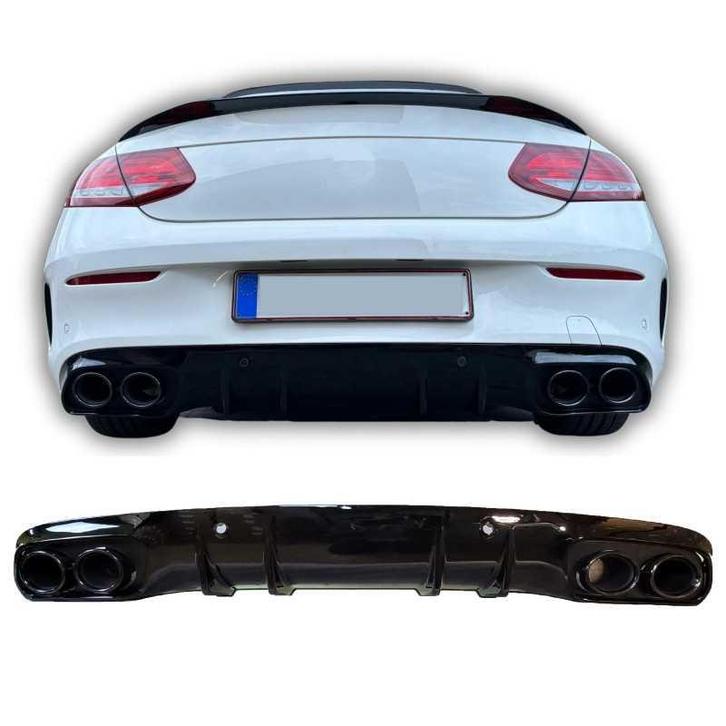 Diffuser voor mercedes c coupé cabrio c205 a205 amg line dub, Auto-onderdelen, Carrosserie en Plaatwerk, Nieuw