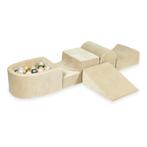 Luxe foam speelset in soft beige velvet – stimuleert moto., Ophalen of Verzenden, Nieuw