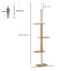 TRUUSK Krabpaal Plafondhoog 228-260 Cm In Hoogte Verstelbaar, Dieren en Toebehoren, Katten-accessoires, Verzenden, Nieuw