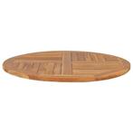 Rond Teak Tafelblad 90cm | Tweedekansje | 40% Korting, 50 tot 100 cm, Rustiek, Nieuw, Tafelblad