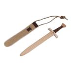 Houten zwaard met stoffen schede 51 cm - Happy seven, Kinderen en Baby's, Speelgoed | Overig, Nieuw