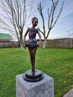 Beeld, XL Bronze Ballerina Dancer - Statue - 53 cm - Brons,