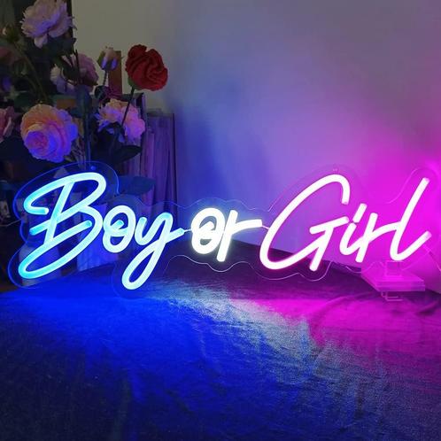 LED Neon Lamp Boy or Girl, Hobby en Vrije tijd, Feestartikelen, Nieuw, Ophalen of Verzenden