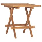 vidaXL Tuintafel inklapbaar 50x50x50 cm massief teakhout, Tuin en Terras, Tuintafels, Verzenden, Nieuw, Hout