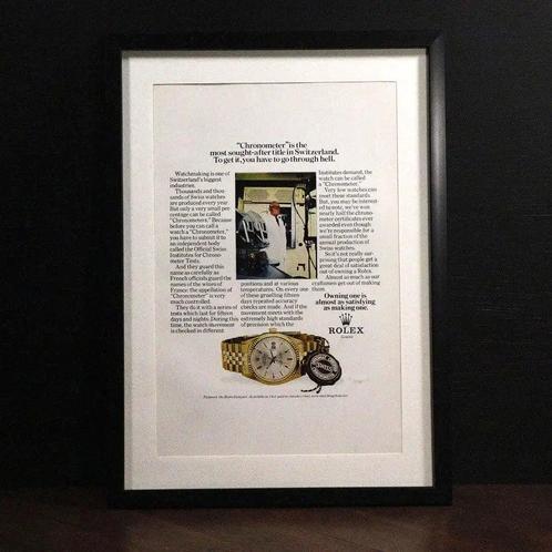 Vintage Rolex Datejust advertentie, Boeken, Catalogussen en Folders, Nieuw, Verzenden
