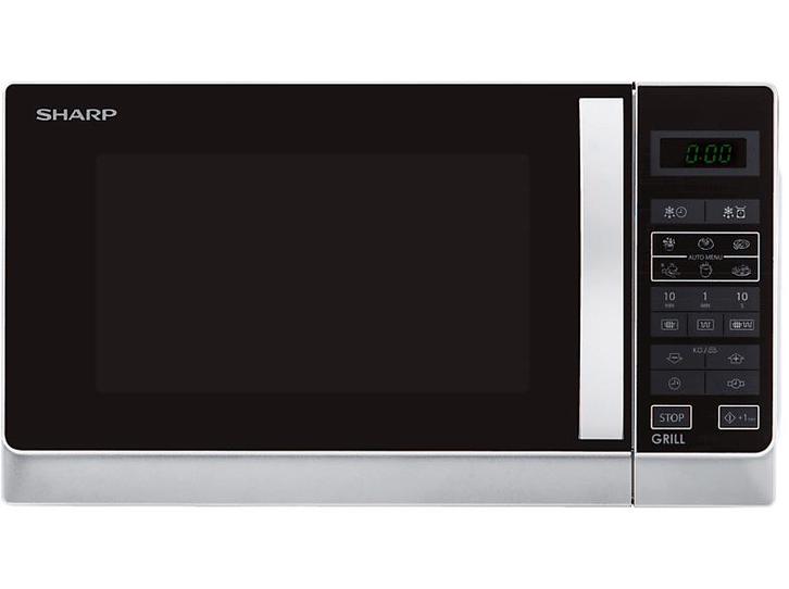 Sharp -  Magnetron Met Grill 800 W - Inhoud 20 L, Witgoed en Apparatuur, Magnetrons, Minder dan 45 cm, Vrijstaand, Draaiplateau