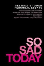 9781455562725 So Sad Today Melissa Broder, Boeken, Verzenden, Nieuw, Melissa Broder