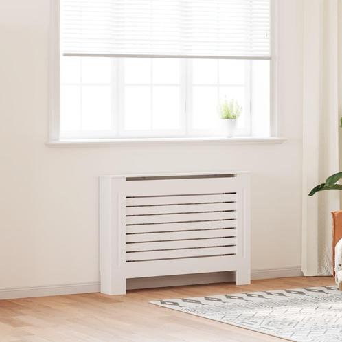 vidaXL Radiatorombouw 112x19x81,5 cm MDF wit, Doe-het-zelf en Verbouw, Verwarming en Radiatoren, Nieuw, Verzenden