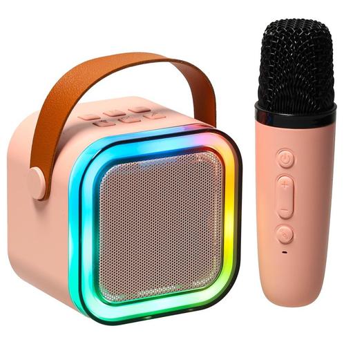 Karaoke Set Met Microfoon - Draagbare Bluetooth USB LED, Kinderen en Baby's, Speelgoed | Overig, Ophalen of Verzenden