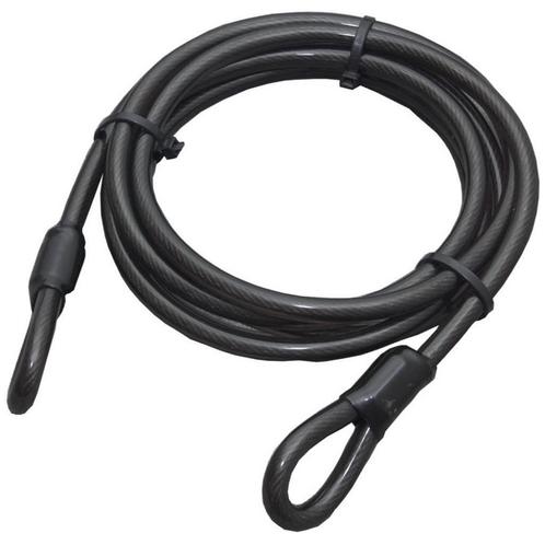 Stahlex Staalkabel met lussen - 2 meter - 12 mm - Geplast..., Fietsen en Brommers, Fietsaccessoires | Overige Fietsaccessoires