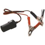 Aanstekerdoos Met Accuklemmen 12-24V 10A, Verzenden, Nieuw