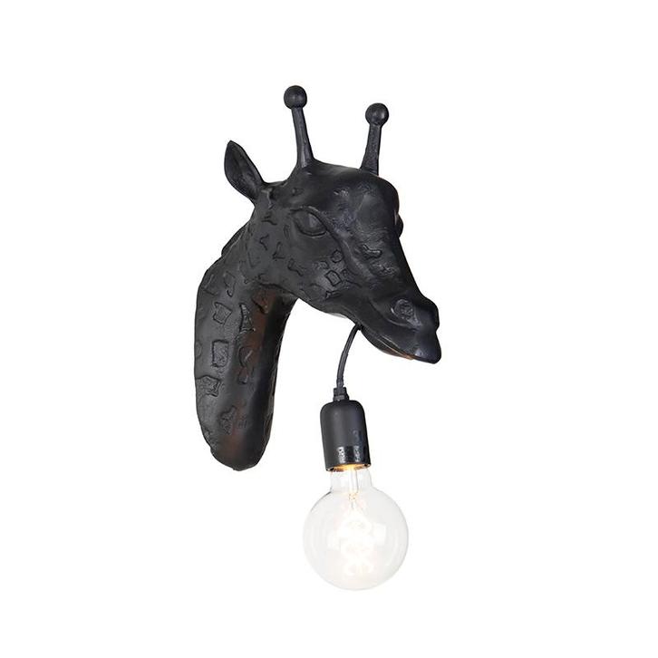 Klassieke wandlamp zwart - Animal Giraf, Huis en Inrichting, Lampen | Wandlampen, Nieuw